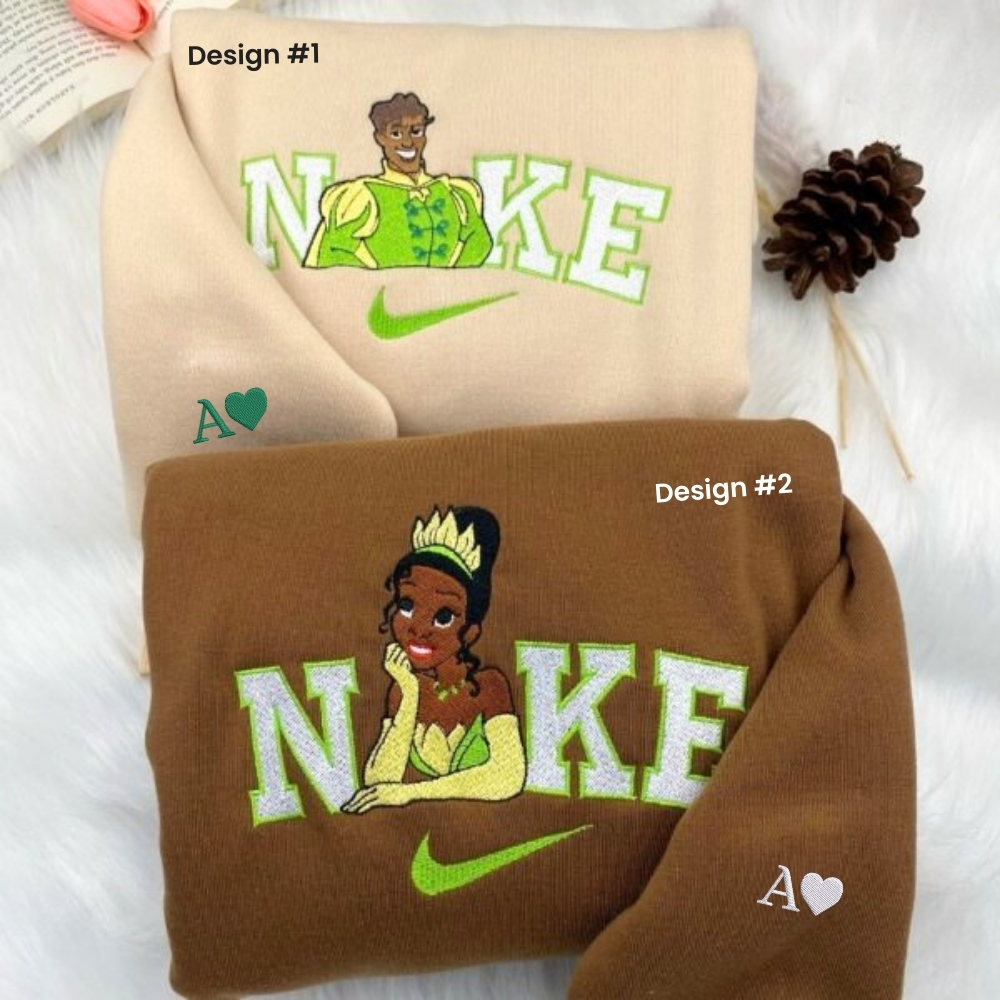 Custom Embroidered Naveen x Tiana Matching Hoodies Sweatshirts For Couples